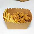 Kraft fpaper folding food packaging 