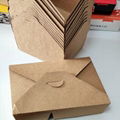 Kraft fpaper folding food packaging 