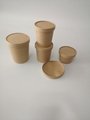 Disposable soup cup with lid