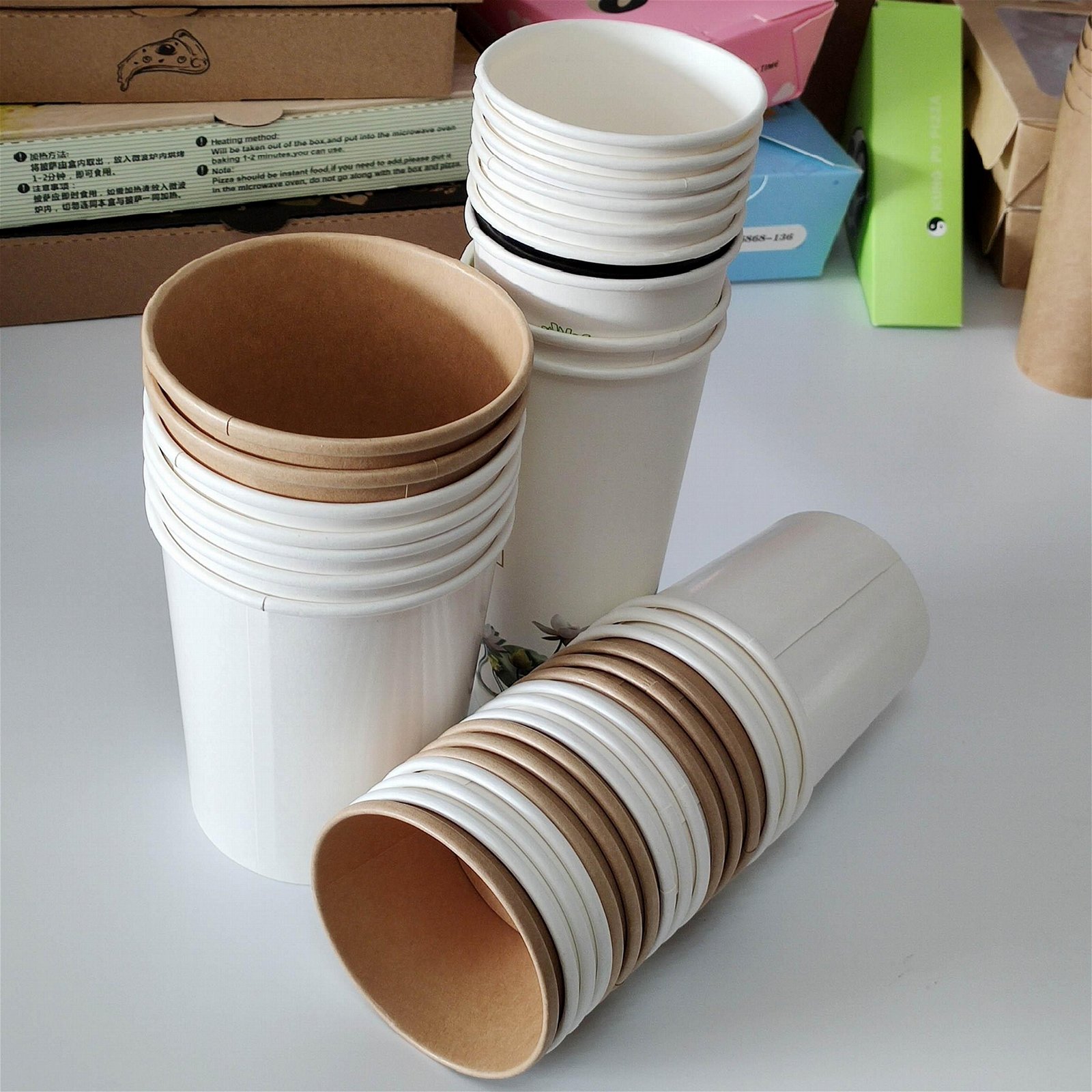 Disposable soup cup with lid 5