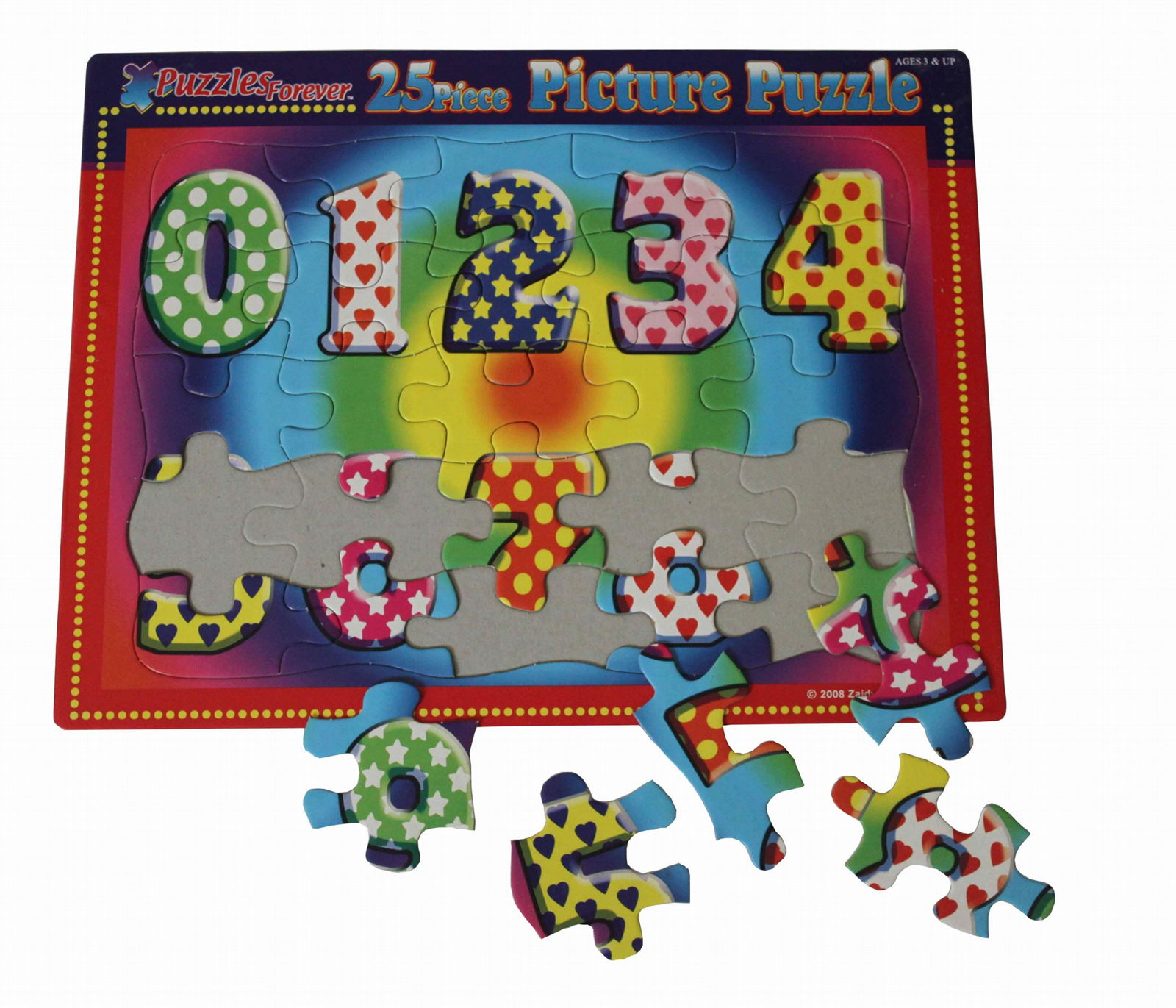 2D jigsaw animals puzzle/ number puzzle 5