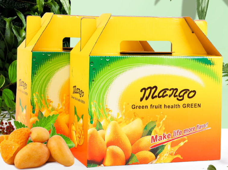 Fruit packaging box with handle 3