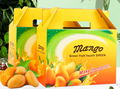 Fruit packaging box with handle