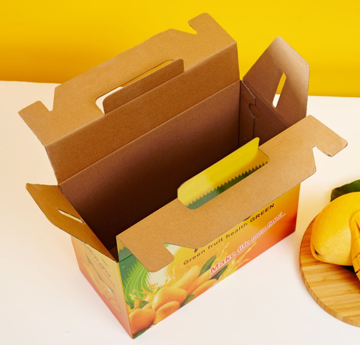 Fruit packaging box with handle 4