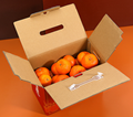 Fruit packaging box with handle