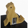 Customized nature wooden pencil sharpener wooden stationery wooden product
