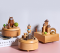  Wooden toys Factory wholesales customizable wooden music box for gift