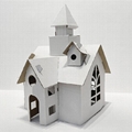 DIY kids play cardboard doodle house doodle toy DIY 3D puzzle 3D paper toy Drawi