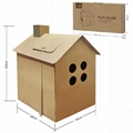 DIY kids play cardboard doodle house doodle toy DIY 3D puzzle 3D paper toy Drawi