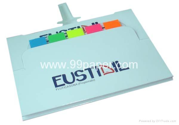 99-B14P/Film sticky notes with die cut cover 2