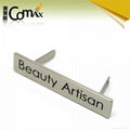 high quality fasshion custom metal label