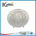 New design zinc alloy round engraved metal tag  3