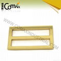 gold zinc alloy bag  metal  tri-glide buckle 