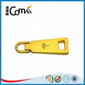 Luxury gold metal bag and clothing zipper puller with engraved logo 4