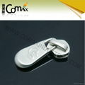 Embossed logo custom clothing and bag zipper slider 2