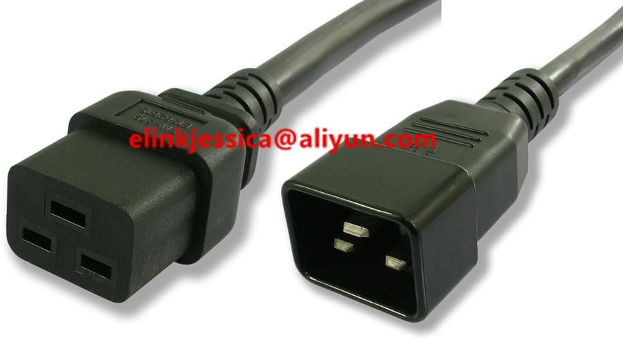 International IEC60320 C14 to C13 Computer Power Cords 3