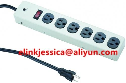 USA 6 Outlet Surge Protector Power Strip 3