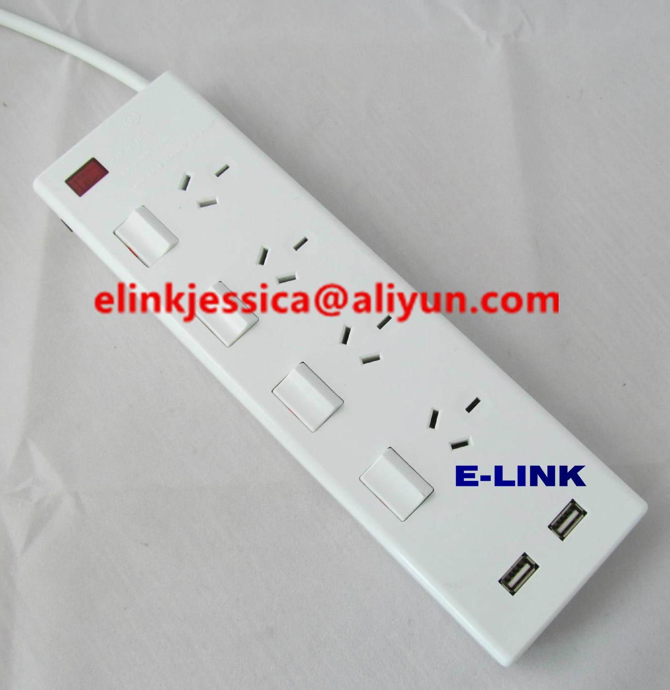 Australia  SAA 4 outlet power board  5