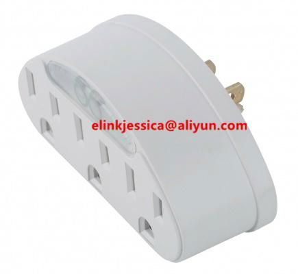  3 outlet 6outlet Indoor Wall Taps , Adapter Current Taps, wall outelt with USB  3