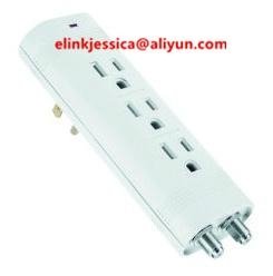  3 outlet 6outlet Indoor Wall Taps , Adapter Current Taps, wall outelt with USB  5