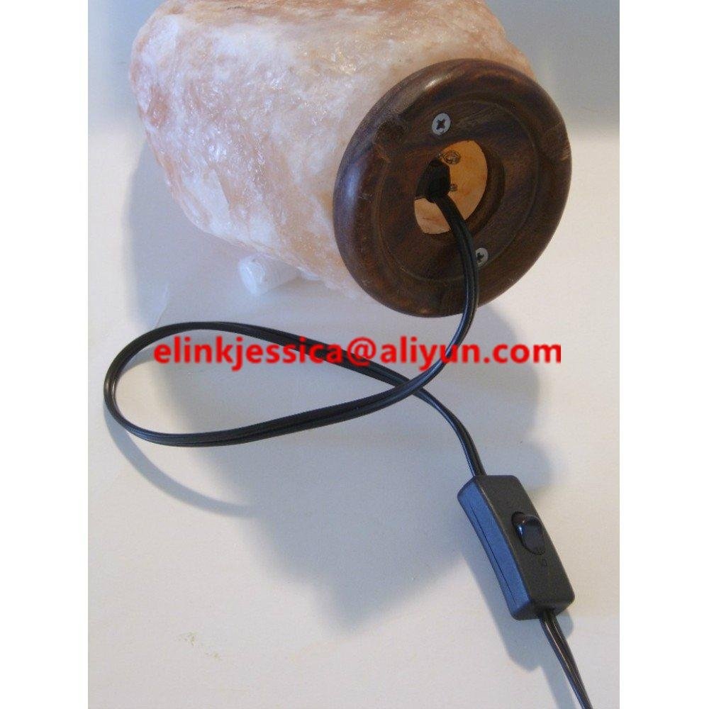 Salt Lamp Power Cord Rotate On OFF Dimmer switch lampholder 4