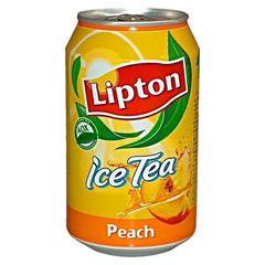 Lipton ice tea peach 330ml can (24 case)