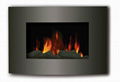 curved wall mounted electric fireplace EF-11B  with remote control