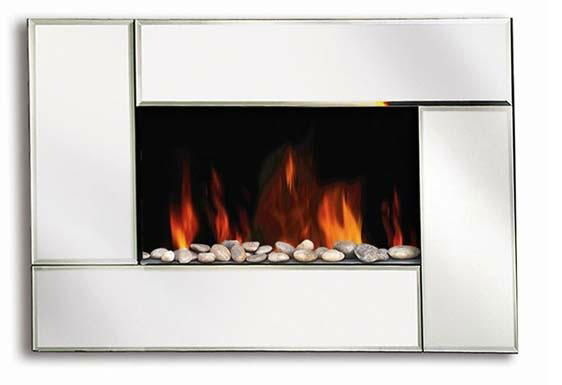 wall mounted electric fireplace (white)