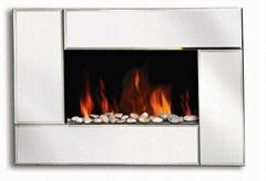 wall mounted electric fireplace (white)