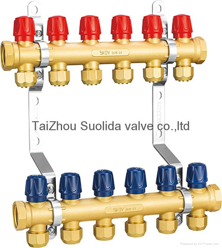 brass manifolds with cut-off adjustment SKOV 3