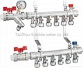 Brass manifolds with double ball valve