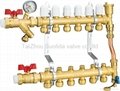 brass water intelligent manifolds for underfloor heating