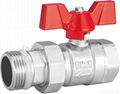 Brass ball valve with union