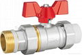 Brass filter ball valve and ball valve with union 5