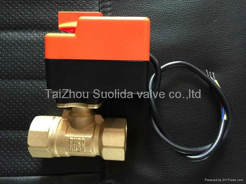 DN25 electric two-way ball valves AC220V Electric Ball Valve 4