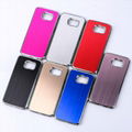 Aluminum Back Case For Samsung Galaxy S6 Silver Plating Plastic Cover 