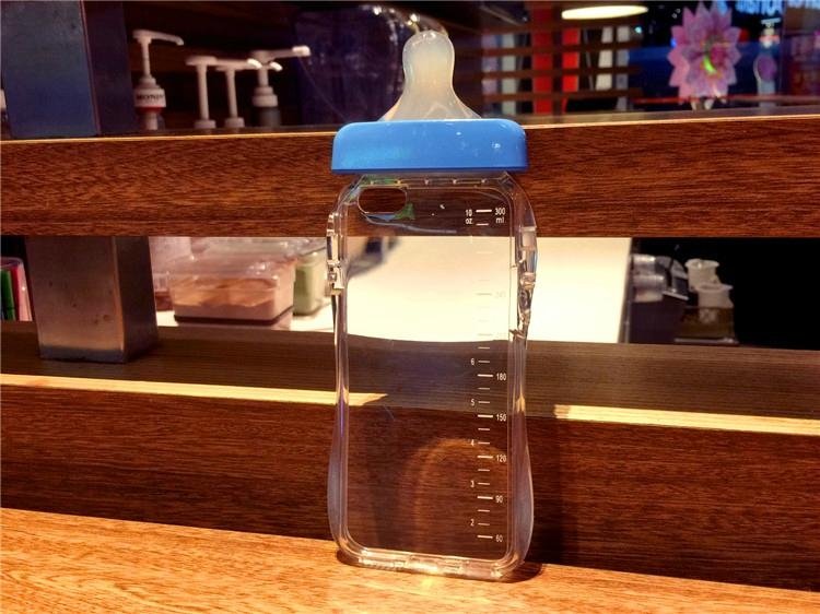 Cute 3D Cartoon Baby Nipple Milk Bottle TPU Gel Case Cover Skin For Mobile Phone 3