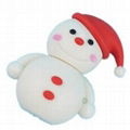 Christmas Snowman usb key in PVC