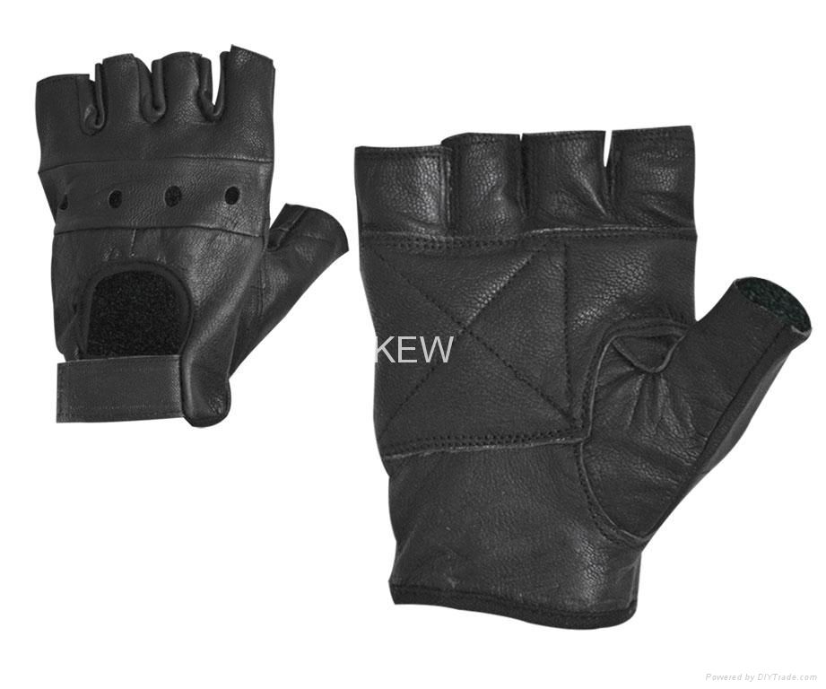 Leather Weight Lifting Building Training Gloves Gym Exercise Fitness Padded Body