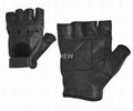 Leather Weight Lifting Building Training Gloves Gym Exercise Fitness Padded Body