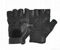 Leather Weight Lifting Building Training Gloves Gym Exercise Fitness Padded Body 2