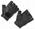 Leather Weight Lifting Building Training Gloves Gym Exercise Fitness Padded Body 3