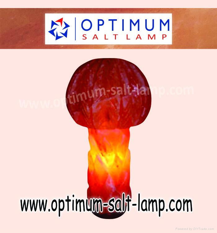 Date shape optimum salt lamp