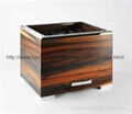 OEM High class glass top Natural Wooden watch gift display box 1