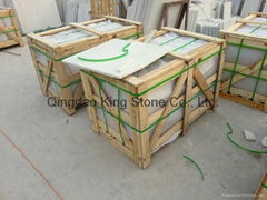 Cheap Pure White Marble Tile with polished surface