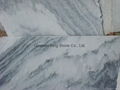 Popular white-gray marble slab with high polished surface 4