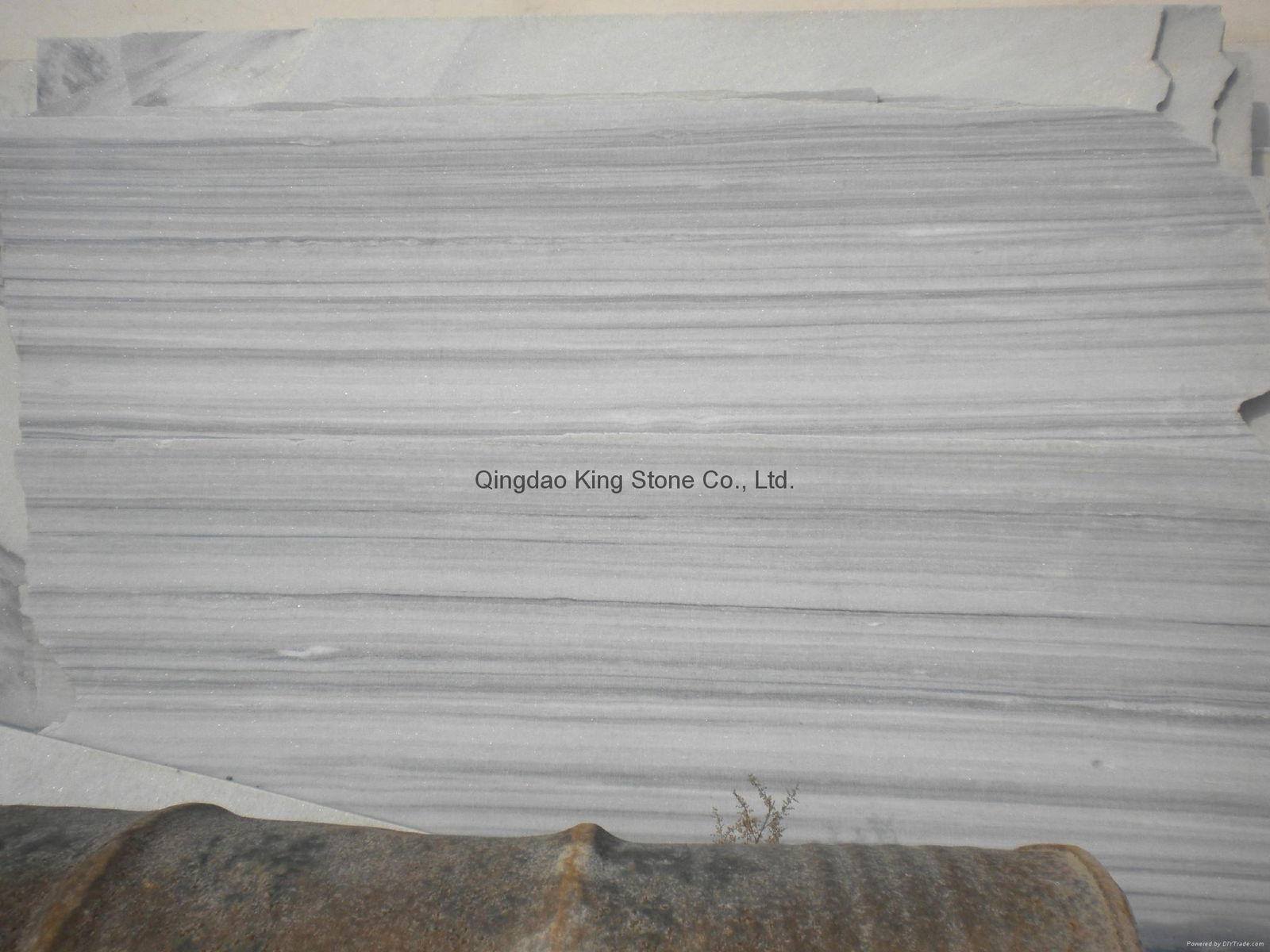 Hot sale gray stripe marble tile with polished surface 5