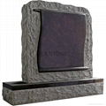 Granite book design headstones 4