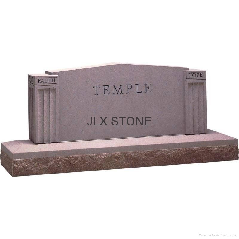 Granite column temple design tombstones 1