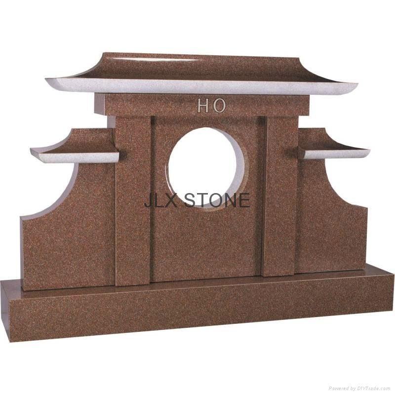 Granite column temple design tombstones 5